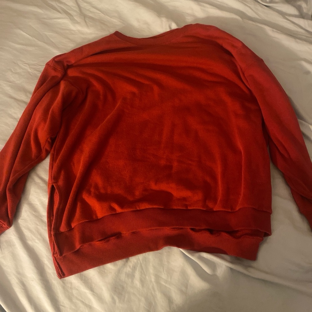 American Eagle Outfitters Red Crew Neck Sweater